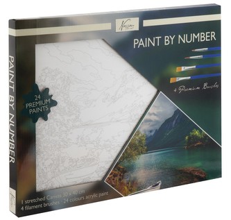 Malování podle čísel na plátno Krajina 30x40 cm Malování podle čísel na plátno Krajina 30x40 cm