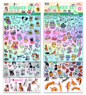 Sada samolepek mega pejsci/kočičky