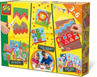 Velká sada stříhání, výroba mozaiky, perforování