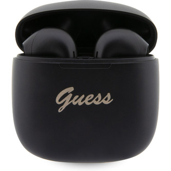 Guess True Wireless Script Logo bezdrátová sluchátka černá