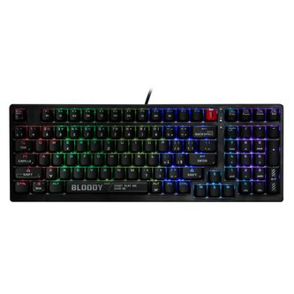 A4tech Bloody S98 Black RGB mechanická herní klávesnice, USB, CZ