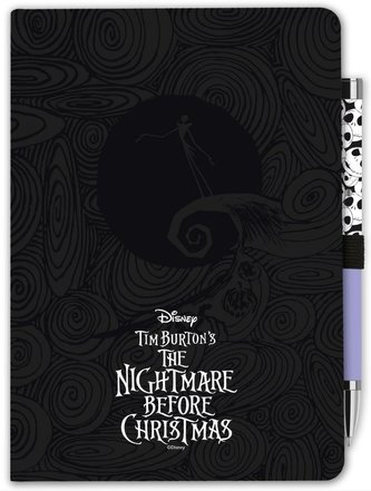 Poznámkový blok s propiskou The Nightmare Before Christmas|Ukradené Vánoce: Lines (A5 14,8 X 21 cm)
