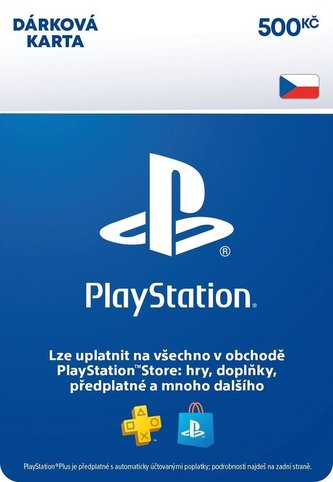 Sony PlayStation Store předplacená karta 500 CZK (Voucher)