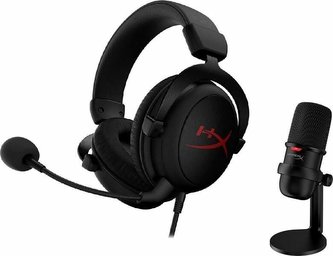 Headset HyperX Streamer Starter Pack Cloud Core + SoloCast (HBNDL0001) černý