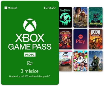 Microsoft Xbox Game Pass PC členství 3 měsíce (QHT-00003)