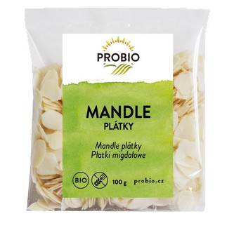 mandle plátky PROBIO 100g