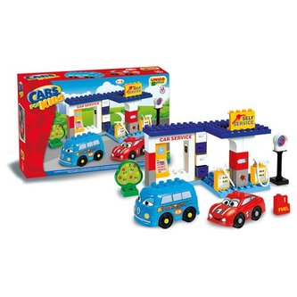 Androni Unico Autoservis s benzínovou pumpou 43 dílků