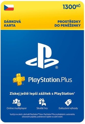PlayStation Plus Premium Kredit 1300 Kč (3M členství) CZ