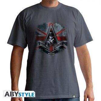 Tričko Assassins Creed Syndicate Jacob - vel. L, tmavě šedá