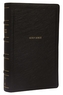 NKJV, End-of-Verse Reference Bible, Personal Size Large Print, Leathersoft, Black, Thumb Indexed, Red Letter, Comfort Pr