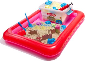 PlaySand Magický tekutý písek 2000g + formičky + pískoviště PlaySand Magický tekutý písek 2000g + formičky + pískoviště