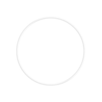 Obręcz metalowa biała 25cm