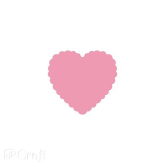 Dziurkacz ozdobny serce falbanka