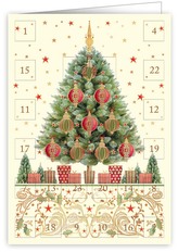 QUIRE PUBLISHING Přání adventní kalendář 6384 QP  - vánoční