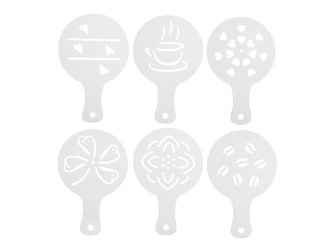 Šablona zdobicí na kávu ORION 6ks