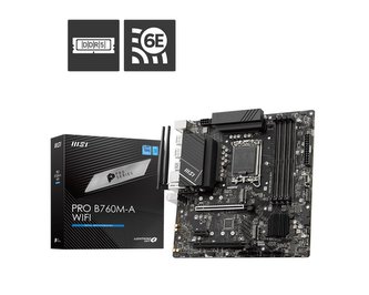 MSI MB Sc LGA1700 PRO B760M-A WIFI, Intel B760, 4xDDR5, 2xDP, 2xHDMI, WI-FI, mATX MSI MB Sc LGA1700 PRO B760M-A WIFI, Intel B760, 4xDDR5, 2xDP, 2xHDMI, WI-FI, mATX