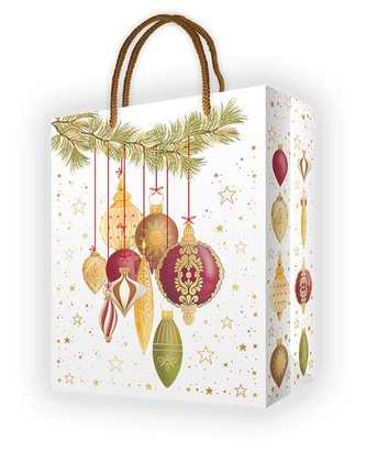 QUIRE PUBLISHING Dárková taška S 8267 QP  - vánoční