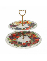 Porcelánový dvoupatrový tác LE PRIMIZIE BRANDANI