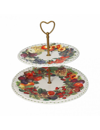 Porcelánový dvoupatrový tác LE PRIMIZIE BRANDANI