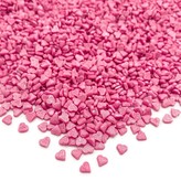 Cukrová mini srdíčka růžová 500g