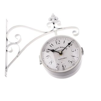 Oboustranné závěsné kovové hodiny, 0/6