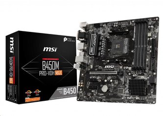 MSI MB Sc AM4 B450M PRO-VDH MAX, AMD B450, 4xDDR4, VGA, mATX MSI MB Sc AM4 B450M PRO-VDH MAX, AMD B450, 4xDDR4, VGA, mATX