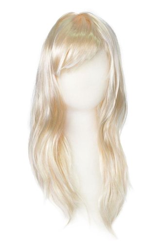 Peruka długowłosa różowa