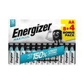 Energizer LR6/12 Max Plus AA 8+4 zdarma