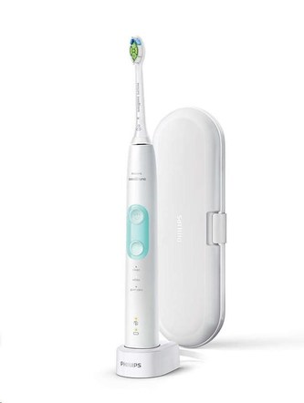 Philips HX6857/28 Sonicare ProtectiveClean 5100, zubní kartáček, 62000 kmitů/min, 3 režimy, časovač, pouzdro, bílá Philips HX6857/28 Sonicare ProtectiveClean 5100, zubní kartáček, 62000 kmitů/min, 3 režimy, časovač, pouzdro, bílá