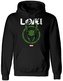 Pánská mikina Marvel|Loki série 2: Distressed Logo (XL) černá bavlna