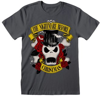 Pánské tričko Disney|Nightmare Before Christmas|Ukradené Vánoce: Cylindr (L) černá bavlna