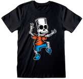 Pánské tričko The Simpsons|Simpsonovi: Kostra Barta (M) černá bavlna