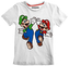 Dětské tričko Super Mario: Mario a Luigi (5-6 let) bílá bavlna