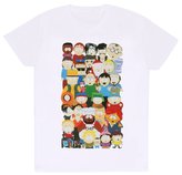 Pánské tričko South Park: Městská skupina (2XL) bílá bavlna