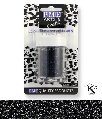 Sypání Glitter Flakes - černé - PME