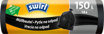 Swirl pytle na objemný odpad 150 l, 770 × 1077 mm, 32 µ, 10 ks