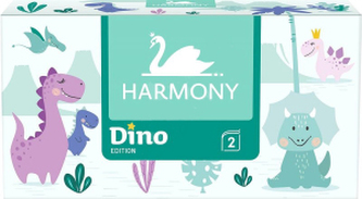Harmony Dino 2vrstvé papírové kapesníčky v krabici, 150 ks