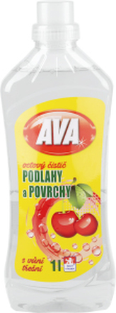 AVA na podlahy a povrchy octový s vůní třešní, 1 l