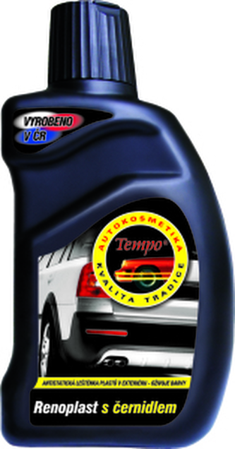 Tempo Renoplast s černidlem leštěnka k čištění tmavých plastů, 300 ml