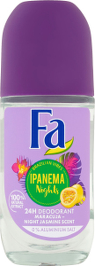 Fa Brazilian Vibes Ipanema Nights kuličkový deodorant bez hliníku, 50 ml