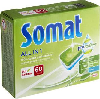 Somat tablety do myčky Pro Nature All in 1, 60 ks