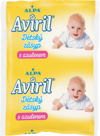 Alpa Aviril dětský zásyp s azulenem sáček, 100 g