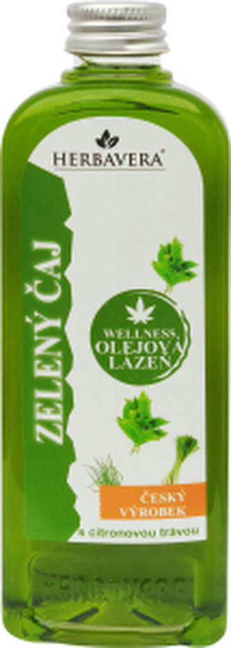 Herbavera Zelený čaj Wellness olejová lázeň do koupele, 400 ml