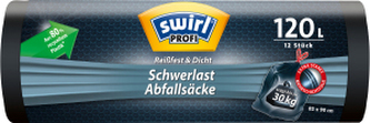 Swirl Profi pytle na těžký odpad 120 l, 36 µ, 75 × 95 cm, 12 ks
