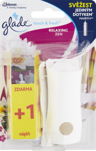 Glade strojek a náplň osvěžovače vzduchu One Touch Relaxing Zen 1+10 ml