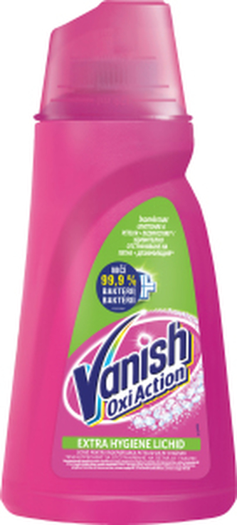 Vanish Oxi Action Extra Hygiene tekutý odstraňovač skvrn, 940 ml
