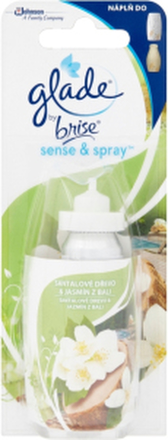 Glade náplň osvěžovače vzduchu Sense & Spray Santalové dřevo & jasmín z Bali, 18 ml