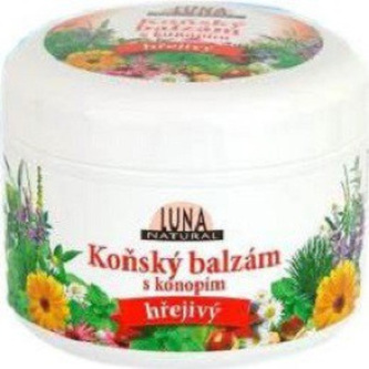 Luna Natural koňský balzám s konopím hřejivý 300 ml