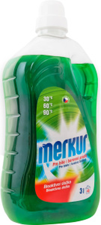 Merkur prací gel pro bílé i barevné prádlo 60 dávek, 3 l