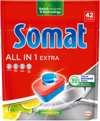 Somat tablety do myčky All in 1 Extra XL, 42 ks